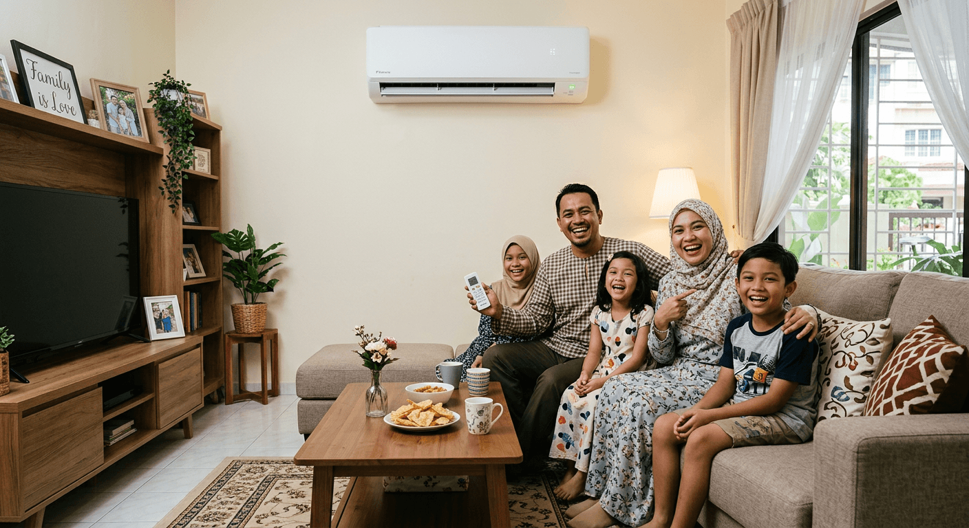 Sewa beli aircond Haier dengan bayaran bulanan mampu milik
